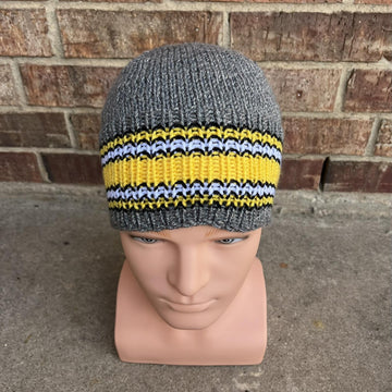 Team Beanie -- a loom knit pattern