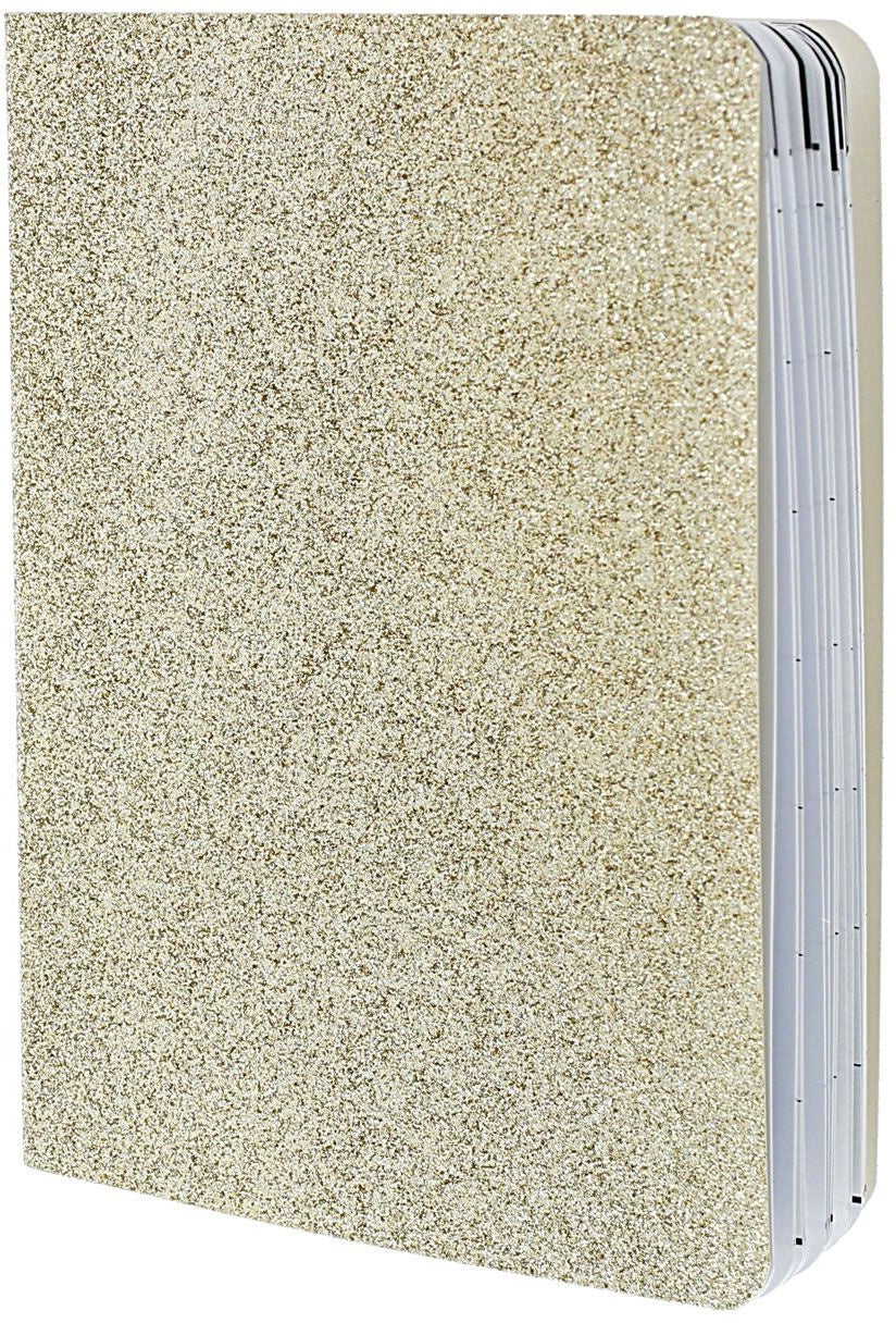 Teresa Collins Personal/Travel Planner 6"X8" - Gold Glitter