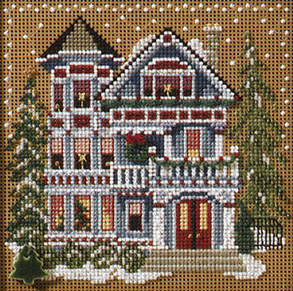 Mill Hill Queen Anne House Cross Stitch Kit - 12.5cm x 12.5cm