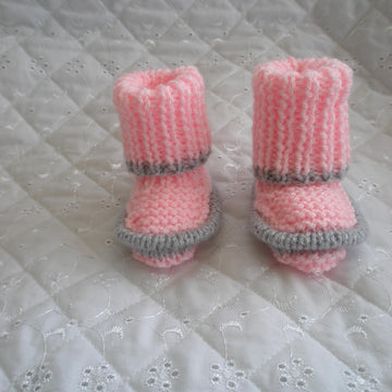 Knitting pattern for 4 types of boots 20-22" Doll, 0-3 Month Baby