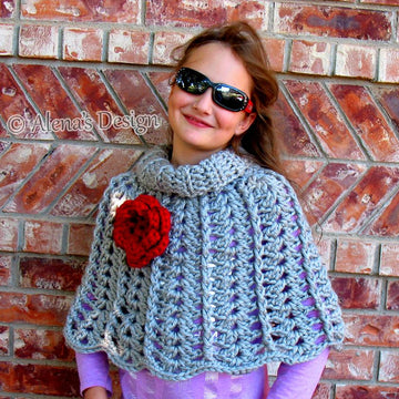 Chic Rose Poncho