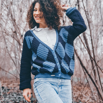 Deep Blue Cardigan