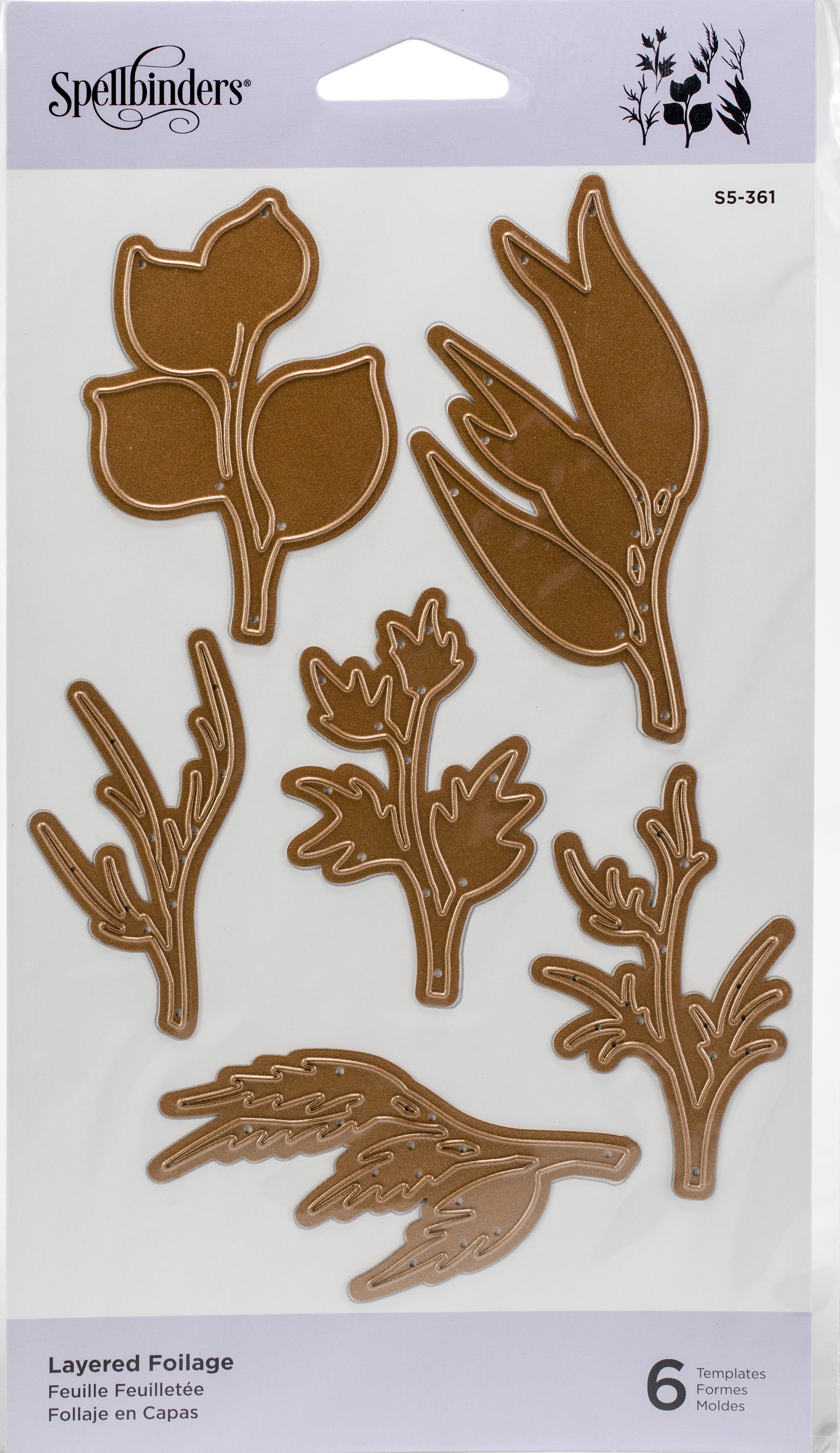 Spellbinders Indie Line Shapeabilities Dies - Layered Foliage