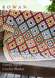Granny Square Crochet Blanket in Rowan Pure Wool Worsted