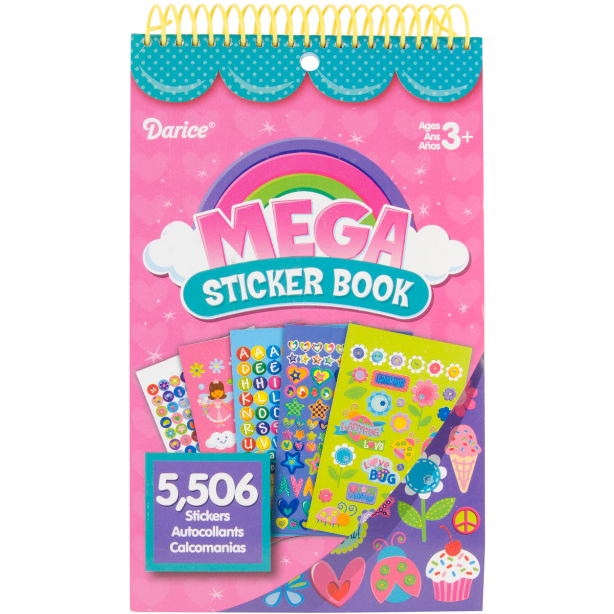 Darice Mega Sticker Book 9.5"X6" - Girl 5,506/Pkg