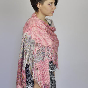 Chevron Fringe Shawl
