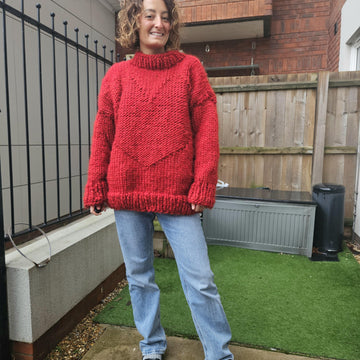 Giant love heart sweater