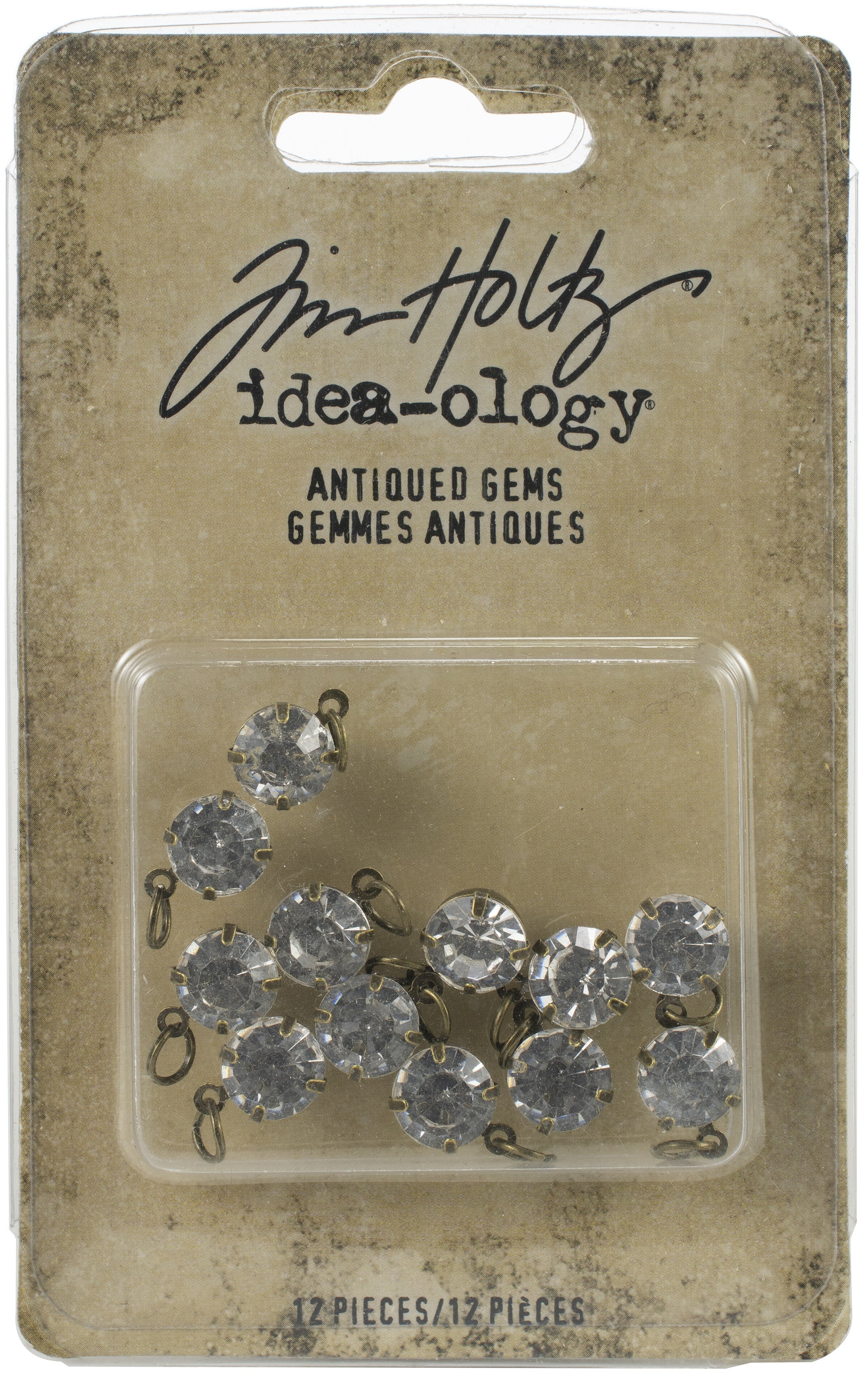 Advantus Idea-Ology Metal Adornments 12/Pkg - Antiqued Gems