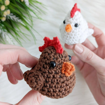Chicken amigurumi pattern, crochet hen, bird crochet pattern