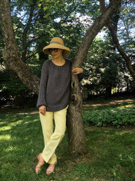 The Sweatshirt in Loopy Mango Summer Cotton - Downloadable PDF