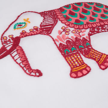 Indian Elephant in DMC - PAT0454 -  Downloadable PDF