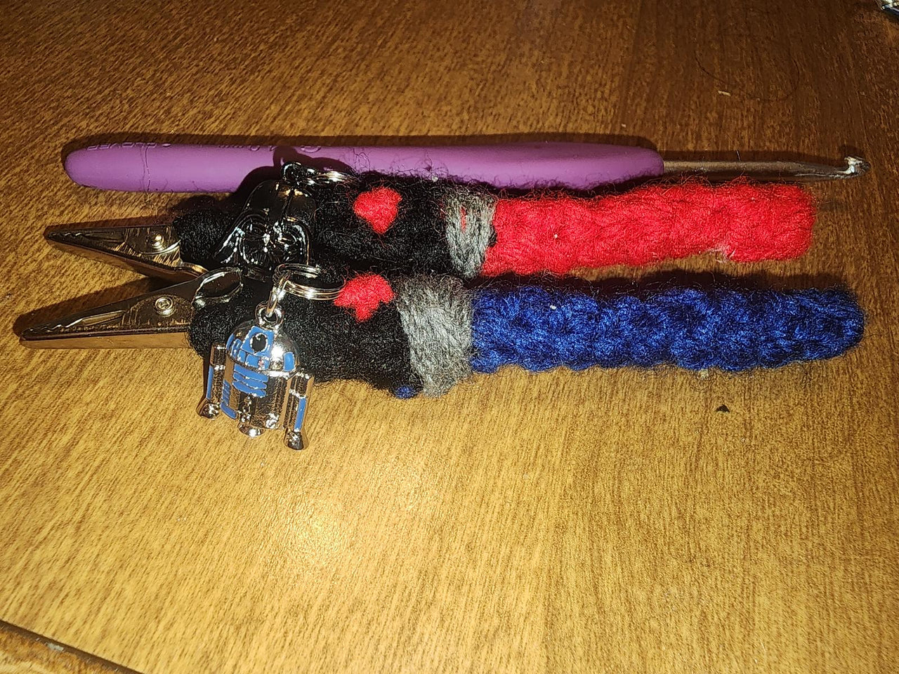 Mini Laser Sword Key Chain/Multipurpose Clip