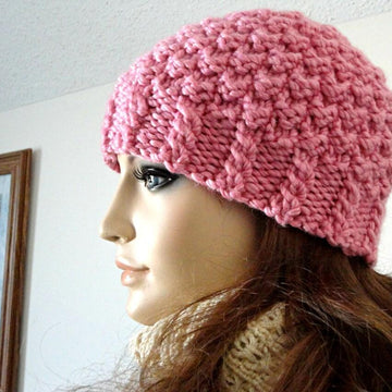 Pattern Women Hat Knit Beanie