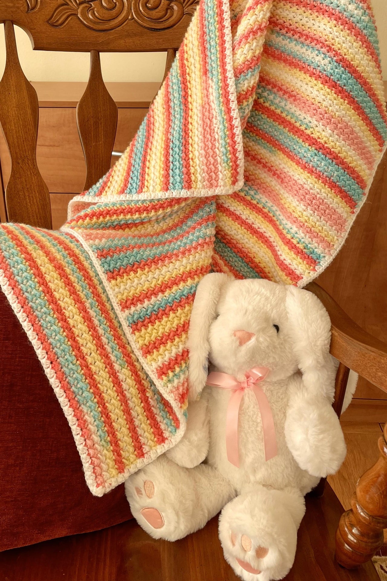 Sweet Roll Ice Cream Baby Blanket (DK weight)