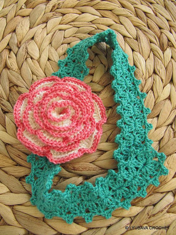 Lovely Rose Flower Headband