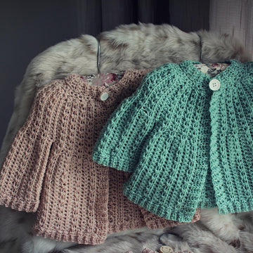 Raglan Cable Baby Cardigan