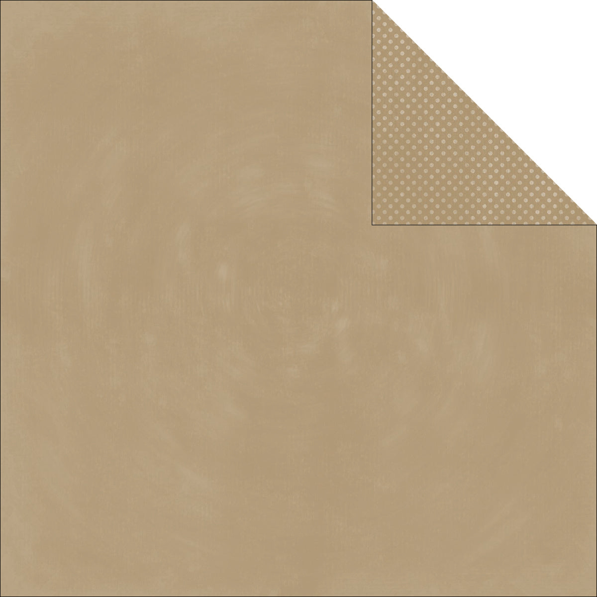 American Crafts BoBunny Double Dot Double-Sided Textured Cardstock 12"X12" 25/Pkg - Khaki