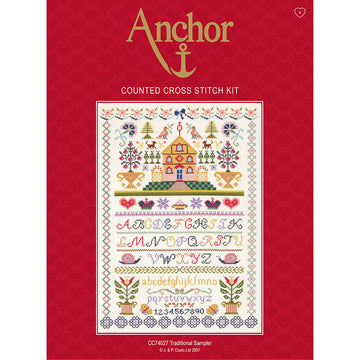 Anchor Christmas Sampler Cross Stitch Kit - 31cm x 46cm
