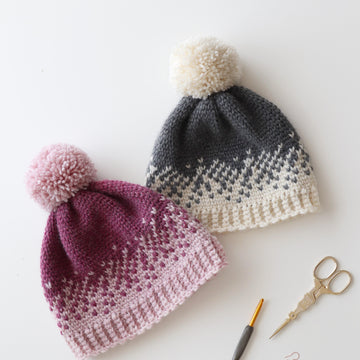 Ombré Fair Isle Beanie