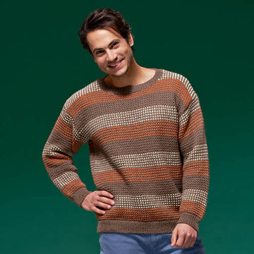 Matt Pop Stripe Jumper in West Yorkshire Spinners ColourLab - DBP0150 - Downloadable PDF