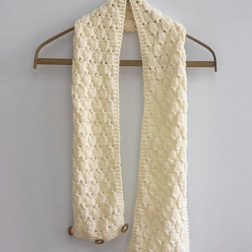Knit Buttoned Cowl Scarf