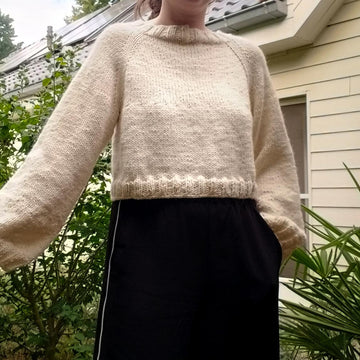Simple cropped sweater
