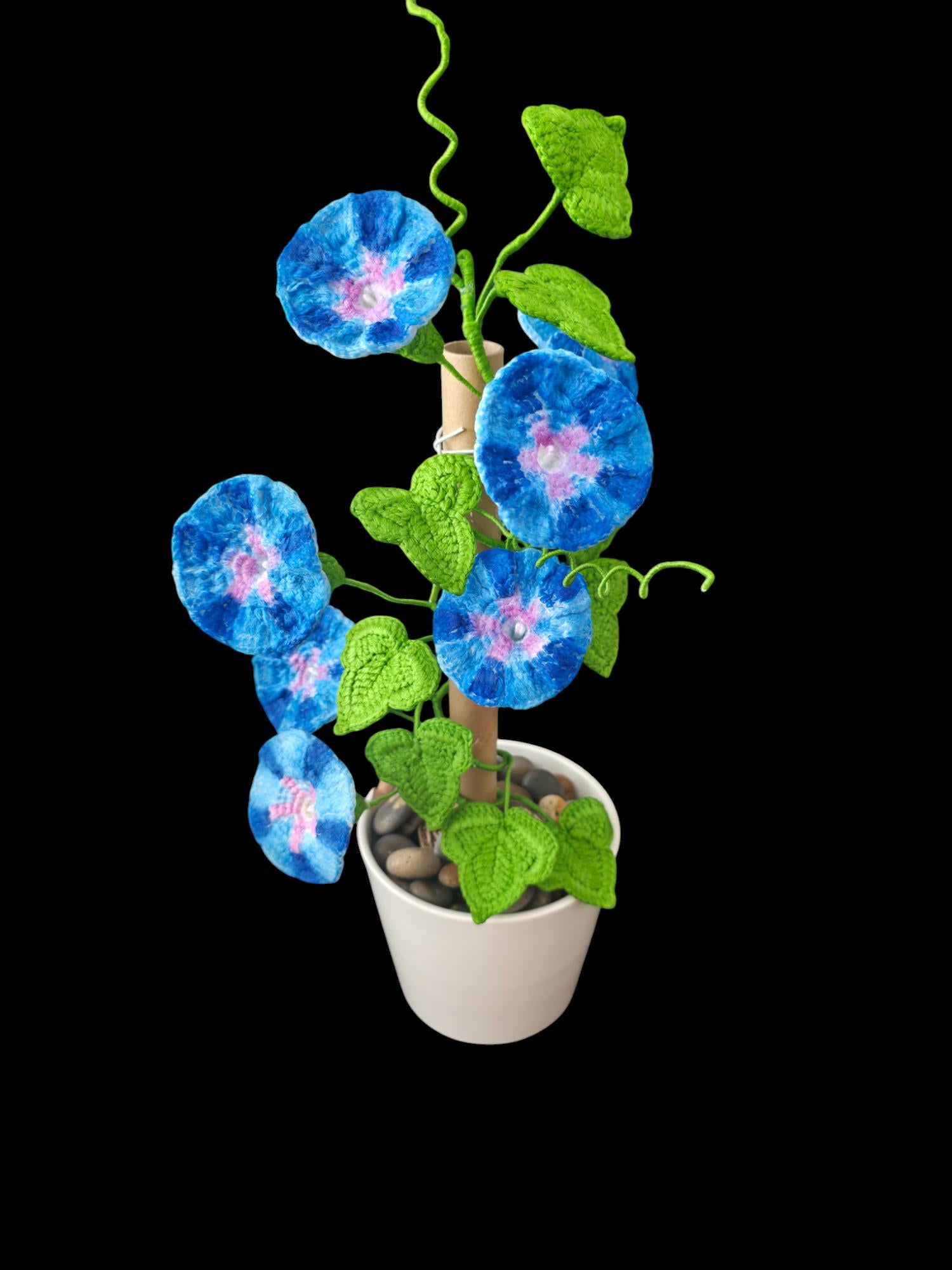 Crochet Morning Glory flowers pattern