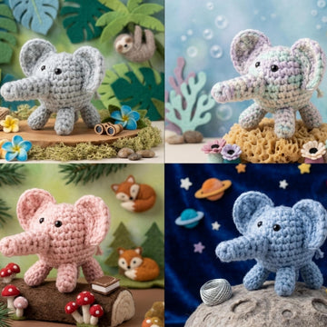 Echo The Elephant | Crochet Amigurumi Stuffed Toy Pattern