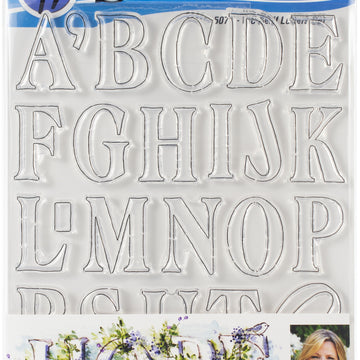 Art Impressions Bible Journaling Watercolor Clear Stamps - Wc Serif Letters
