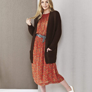 Ladies Edge to Edge Jackets in King Cole Natural Alpaca DK - 5492 - Leaflet