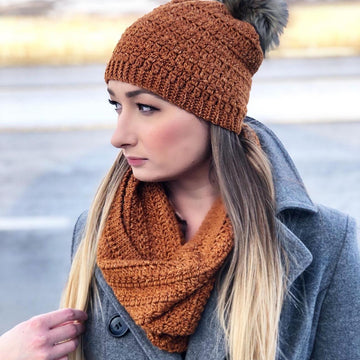 The Top Stitch Toque and Cowl