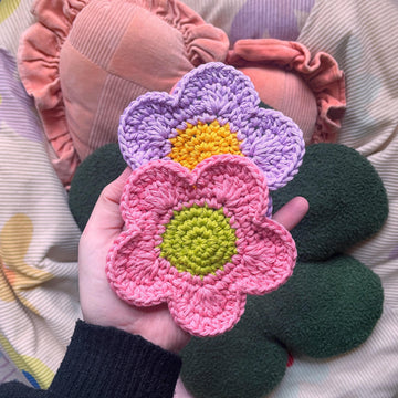 Crochet Daisy Coaster Patten