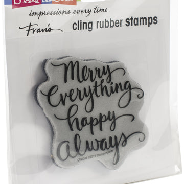 Stampendous Cling Stamp - Merry Always