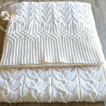 Cathedral Heirloom Baby Blanket - P069