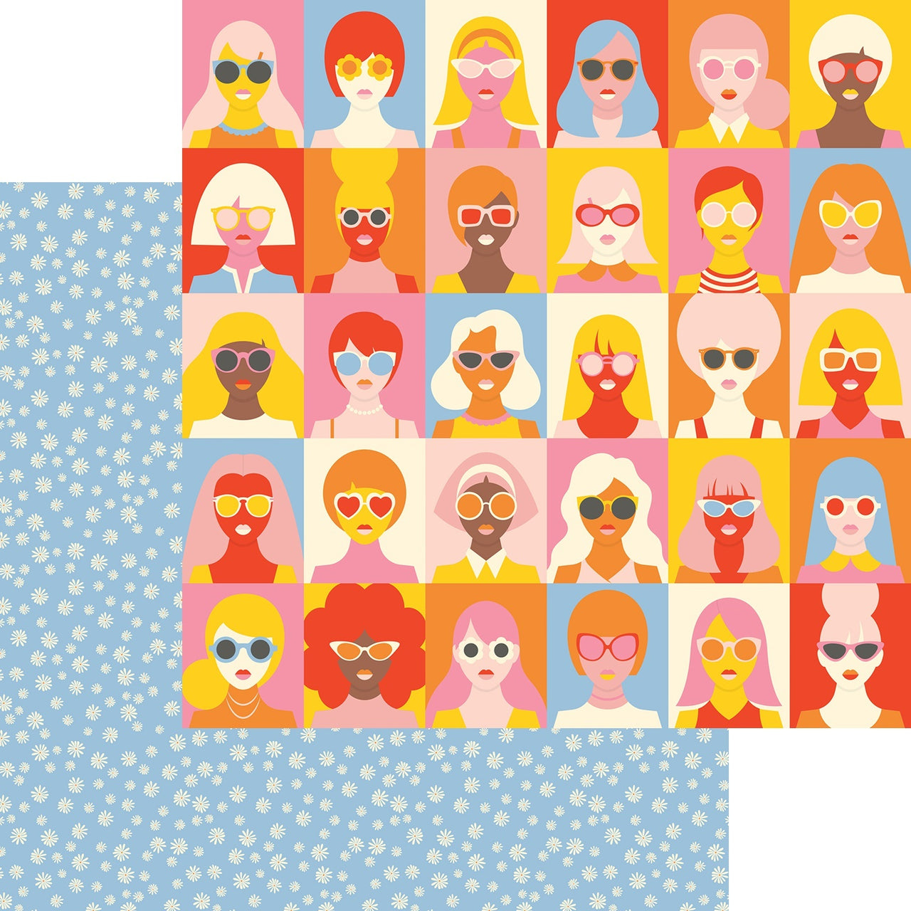 My Minds Eye One Of A Kind Double-Sided Cardstock 12"X12" 25/Pkg - Girls Girls Girls