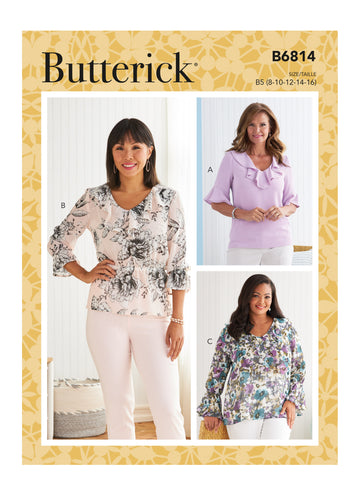 Butterick Misses' & Women's Top B6814 - Sewing Pattern