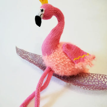 Knitting Pattern  pink flamingo