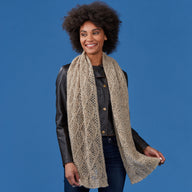 Kinsale Shawl - Knitting Pattern For Women in Tahki Yarns Donegal Tweed Fine by Tahki Yarns