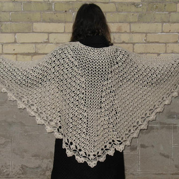 Ice Crystal Crochet Faroese Shawl
