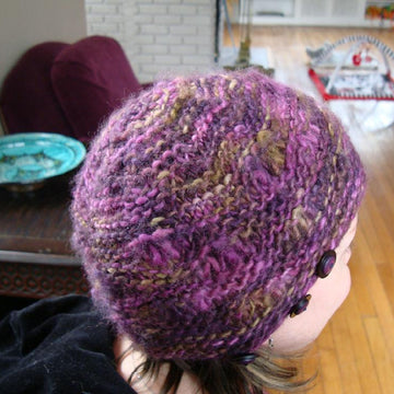 Drop Stitch Hat with Button-On Ear Flaps