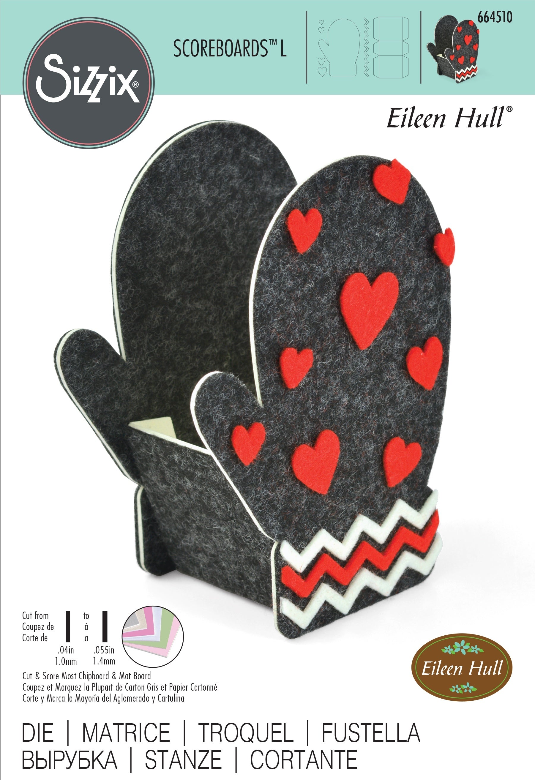 Sizzix ScoreBoards L Die by Eileen Hull - Box-Mitten