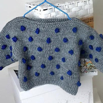 Double Colour Bobbles Baby Sweater