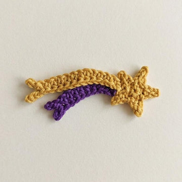 Christmas Star Crochet Pattern, Shooting Star Applique