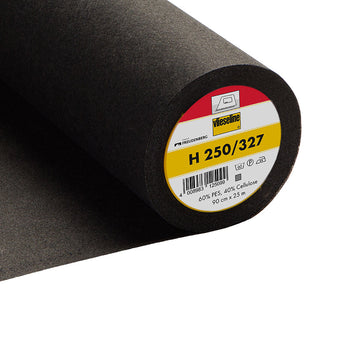 Vlieseline Iron-On Interlining Standard Firm - 90cm - Charcoal