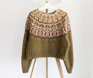 Pomegranate Icelandic Lopapeysa Sweater