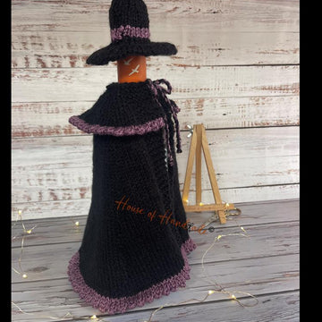 Wicked Witch Bottle Cover Knitting Pattern