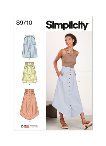 Simplicity Misses' Skirts S9710 - Sewing Pattern