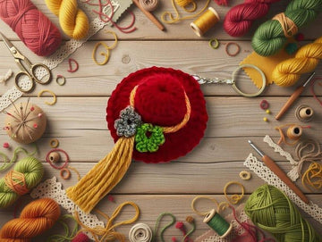 Crochet Hat Keychain Pdf + ideo Tutorials