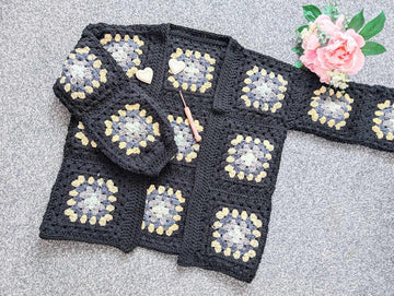 Crochet Classic Patchwork Cardigan Pattern