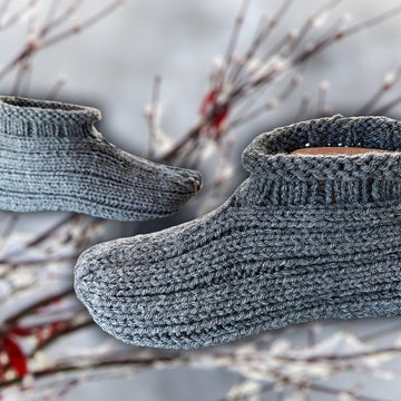 Two Slipper Styles with One Pattern